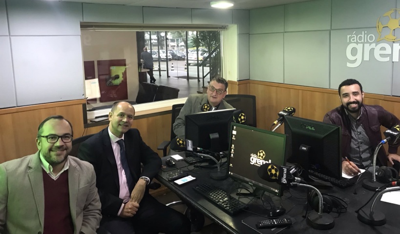 Renato Moreira na Rádio Grenal 03/06/2019 03 de junho de 2019   Renato Moreira, liderança do MGV e conselheiro do Grêmio, participa do Programa Café com Futebol, da Rádio Grenal.