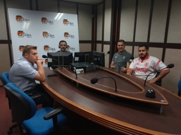 Thiago Brunetto na Rádio Guaíba 18/03/2018 18 de março de 2018 Thiago Brunetto, um dos coordenadores do MGV e conselheiro do Grêmio, participa do programa Bate Pronto, da Rádio Guaíba.