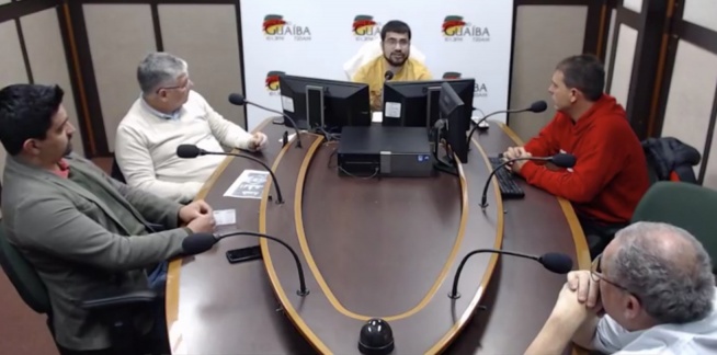 Roberson Marquez na Rádio Guaíba 18/08/2019 Roberson Marquez, integrante do MGV, participa do programa Bate Pronto, na Rádio Guaíba.