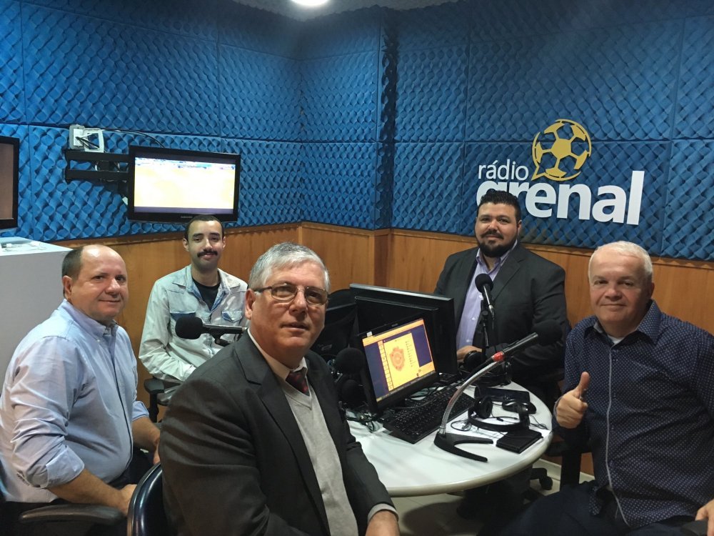 Marcos Chitolina na Rádio Grenal 23/06/2017 23 de junho de 2017 Marcos Chitolina, integrante do MGV, conselheiro do Grêmio e ex-diretor de futebol, participa do programa Café com Futebol, da Rádio Gre