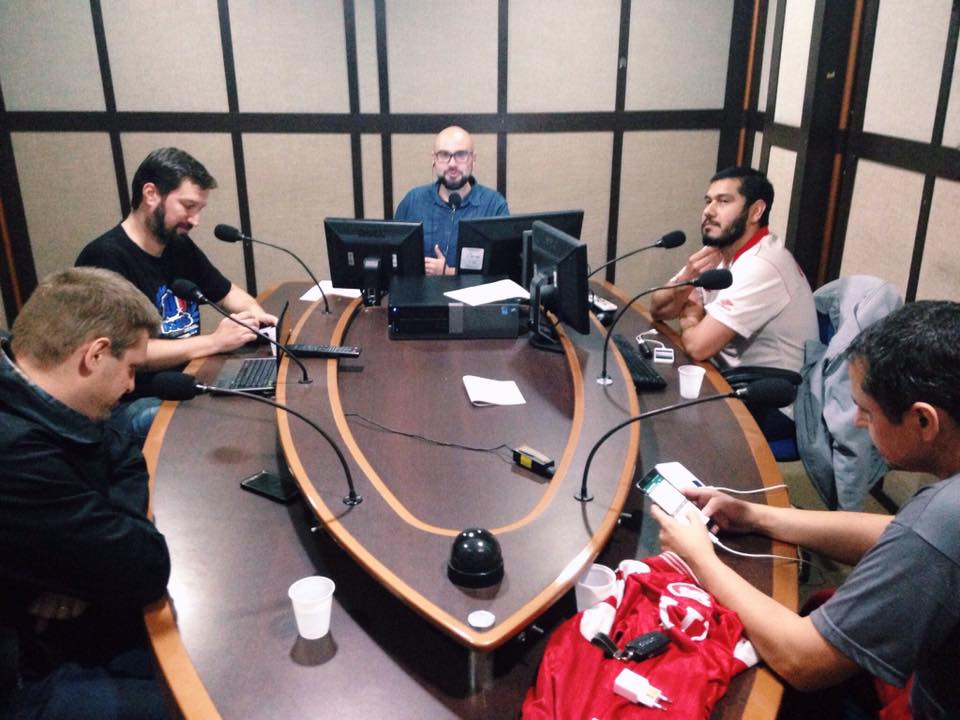 Thiago Brunetto na Rádio Guaíba 3/7/2016 3 de julho de 2016 Participação do coordenador do MGV e conselheiro do Grêmio, Thiago Brunetto, no programa Debate Gre-Nal, da Rádio Guaíba